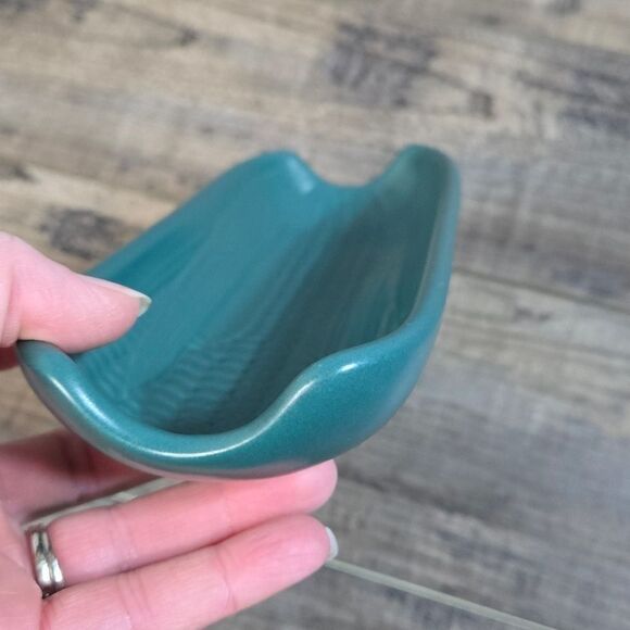 Vintage Pfaltzgraff corn cob dish dark green 6 total stackable - Picture 8 of 8